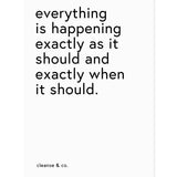 A4 Quote Print - When it Should