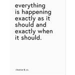 A4 Quote Print - When it Should print A4 cleanse & co.
