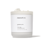 Apophyllite Intention Crystal Candle - soothed & calm candle cleanse and co.