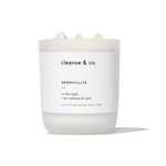 Apophyllite Intention Crystal Candle - soothed & calm candle cleanse and co.