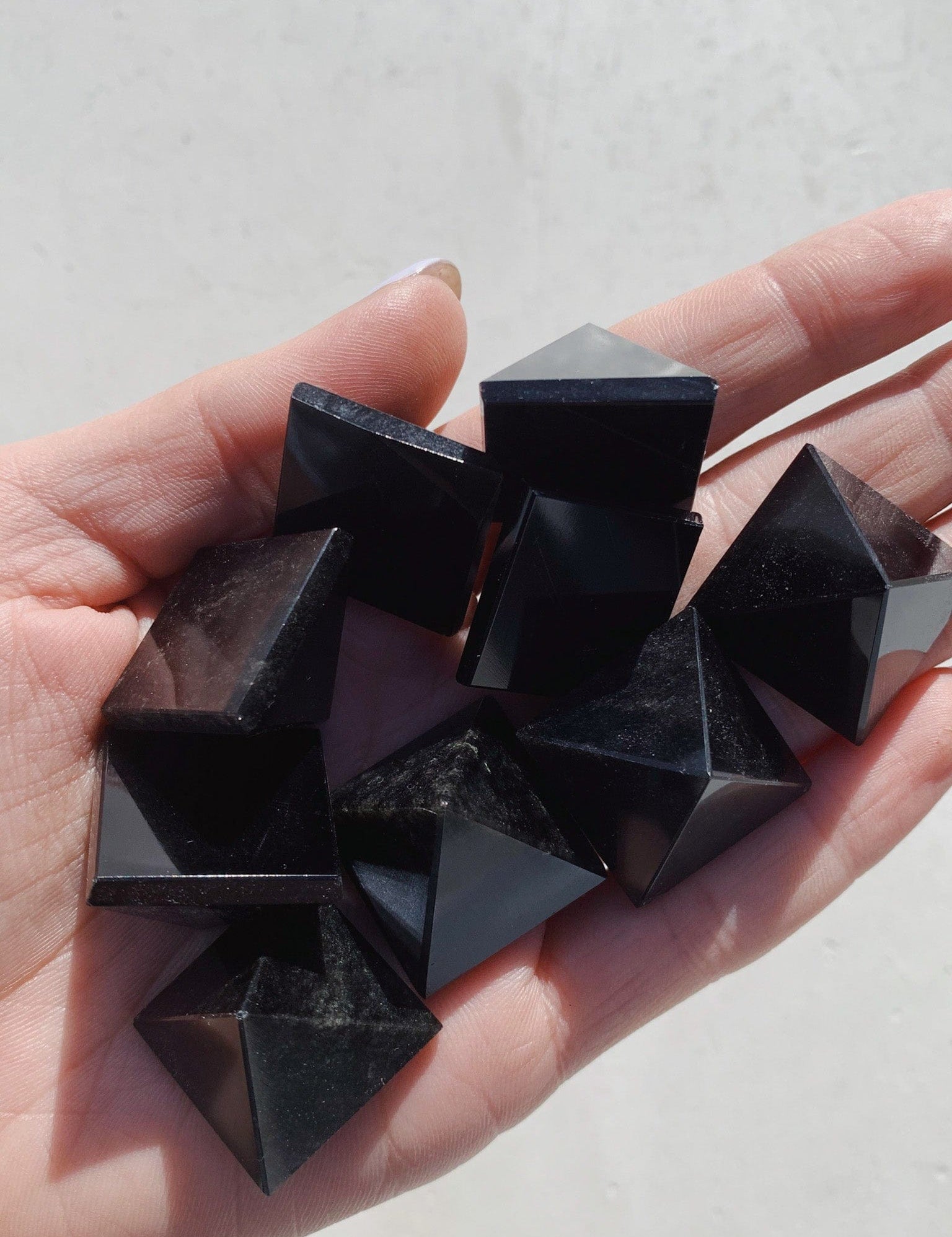 Black Obsidian Mini Pyramid - Intuitively Chosen cleanse & co.