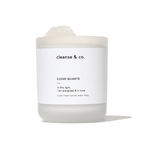 Clear Quartz Intention Crystal Candle - energised & in tune candle cleanse and co.