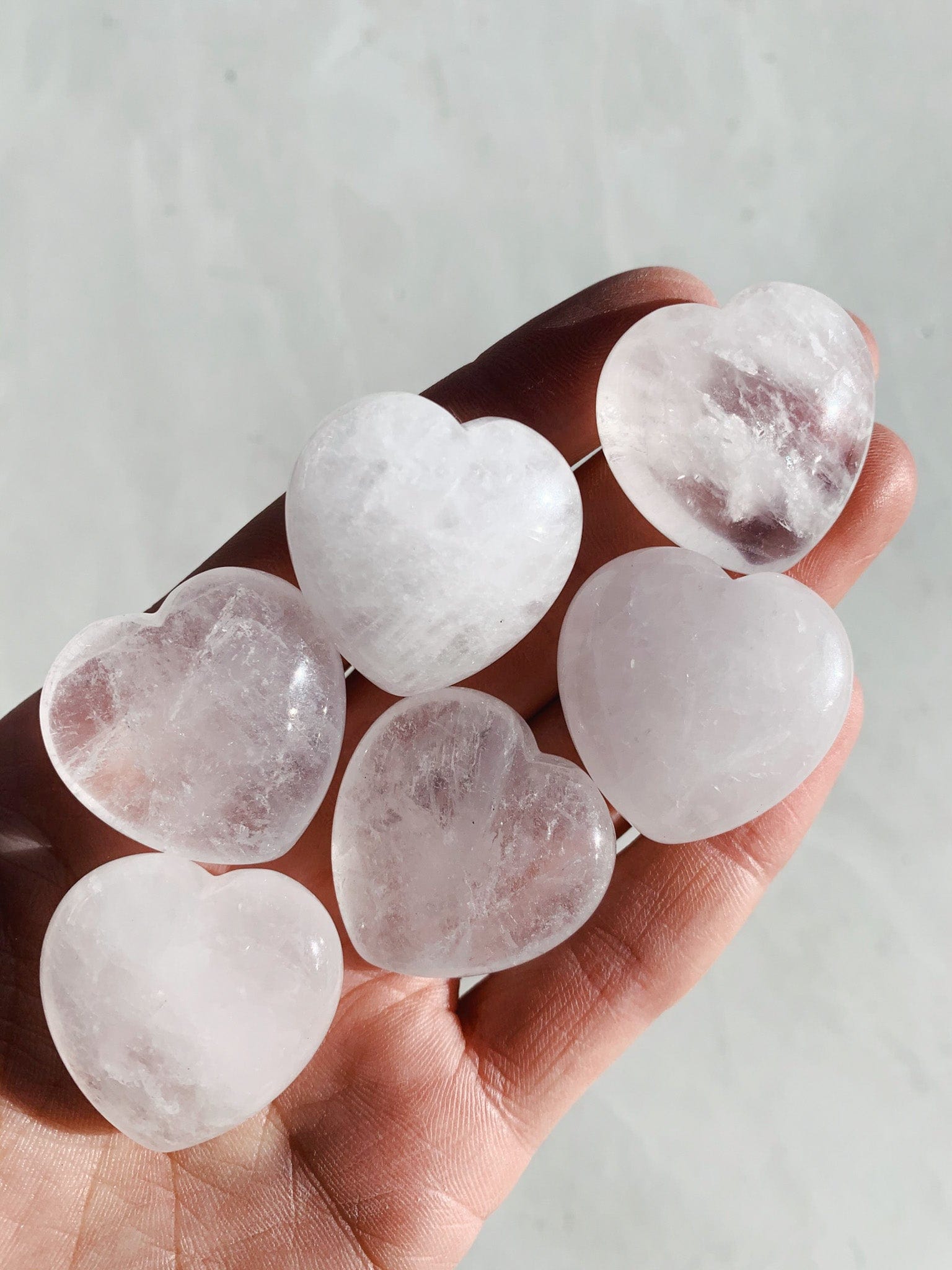 Clear Quartz Mini Heart cleanse & co.