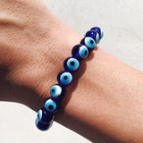 Evil Eye Tumble Bracelet - Dark Blue jewellery cleanse & co.