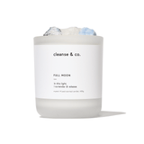 Full Moon Intention Crystal Candle candle cleanse and co.