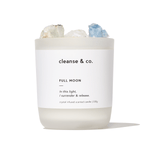 Full Moon Intention Crystal Candle candle cleanse and co.