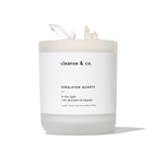 Himalayan Quartz Crystal Candle - abundant & aligned candle cleanse and co.