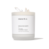 Himalayan Quartz Crystal Candle - abundant & aligned candle cleanse and co.