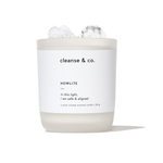 Howlite Intention Crystal Candle - safe & aligned candle cleanse and co.
