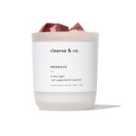Mookaite Intention Crystal Candle - supported & inspired candle cleanse and co.