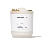 New Moon Intention Crystal Candle candle cleanse and co.