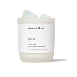 Opalite Intention Crystal Candle - strong & connected candle cleanse and co.