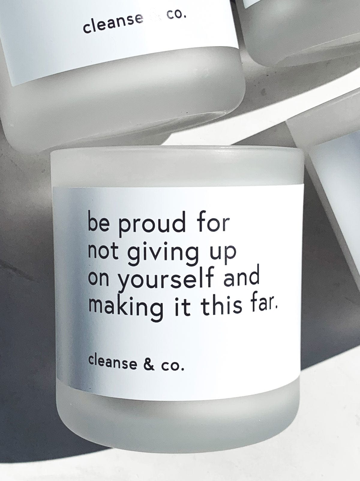 Quote Candle 400g - Be Proud candle cleanse & co.