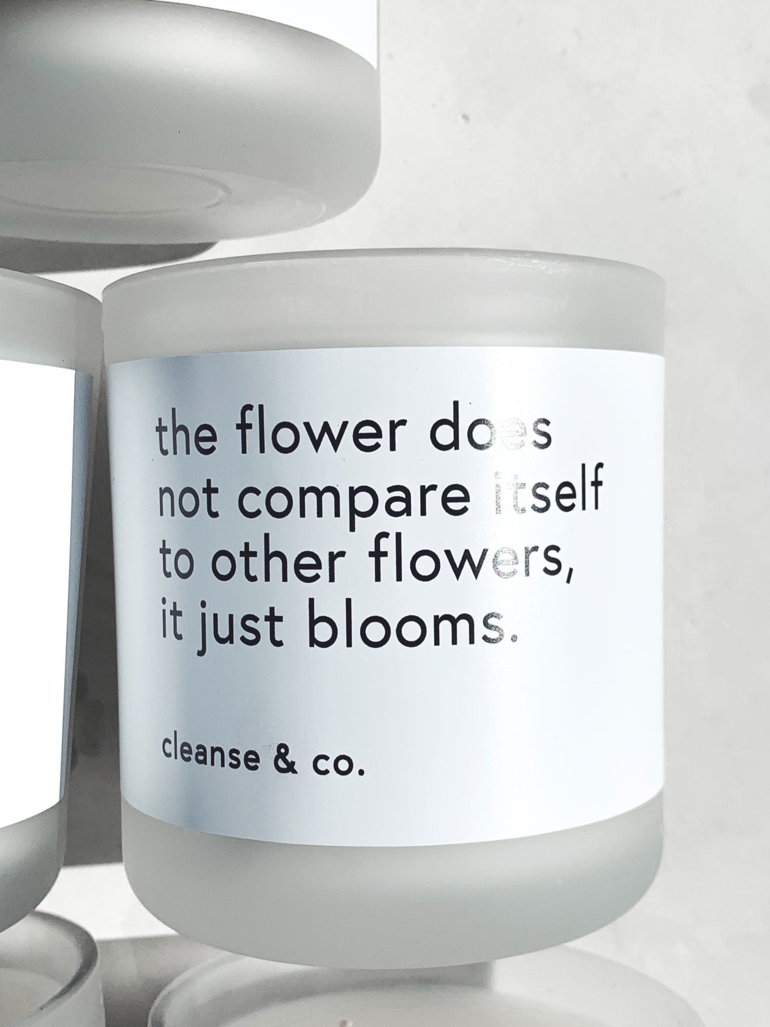 Quote Candle 400g - Bloom candle cleanse & co.