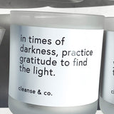 Quote Candle 400g - Find Your Light candle cleanse & co.