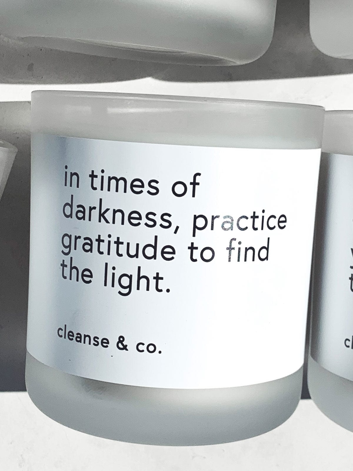 Quote Candle 400g - Find Your Light candle cleanse & co.