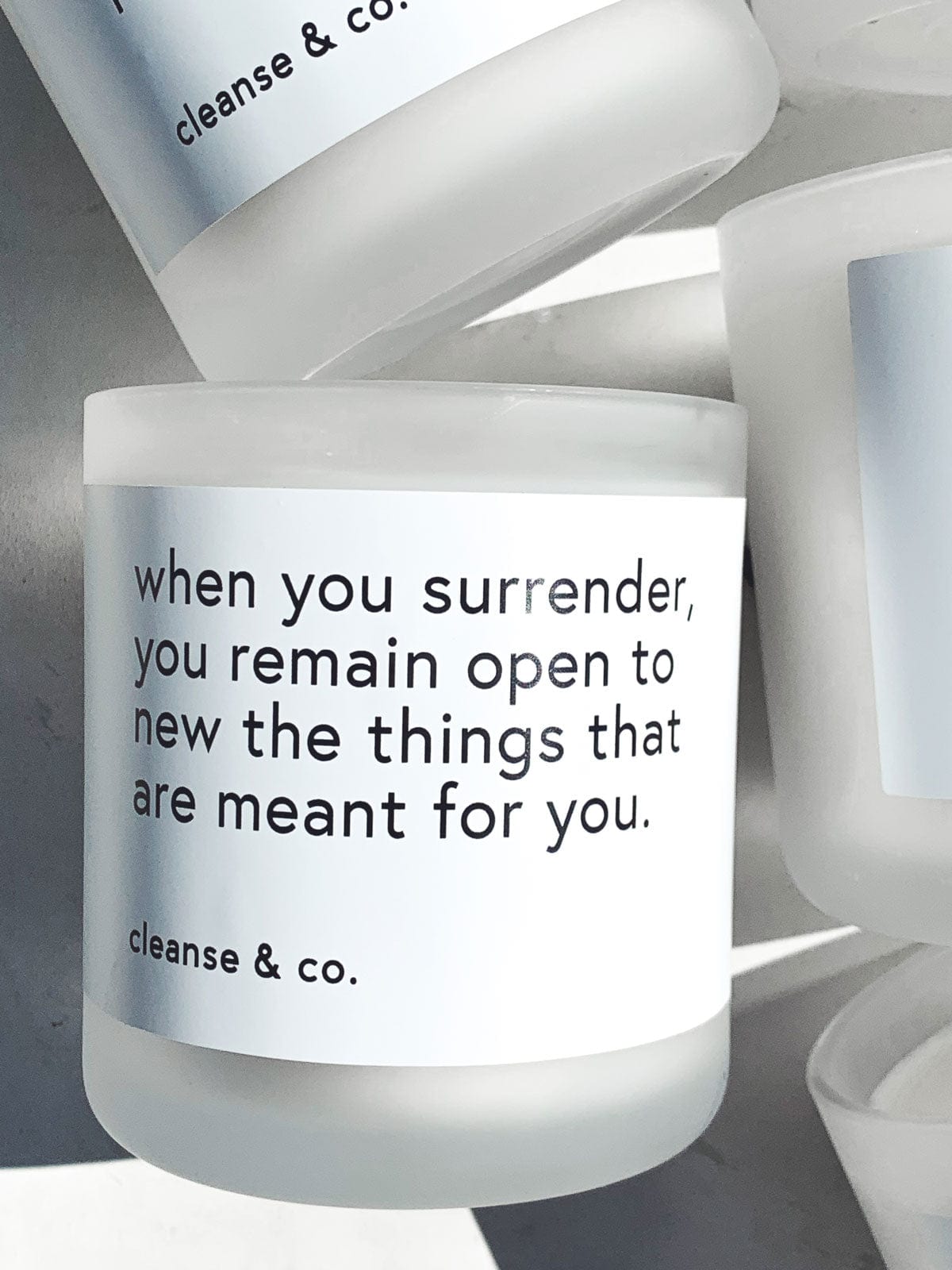 Quote Candle 400g - Surrender candle cleanse & co.