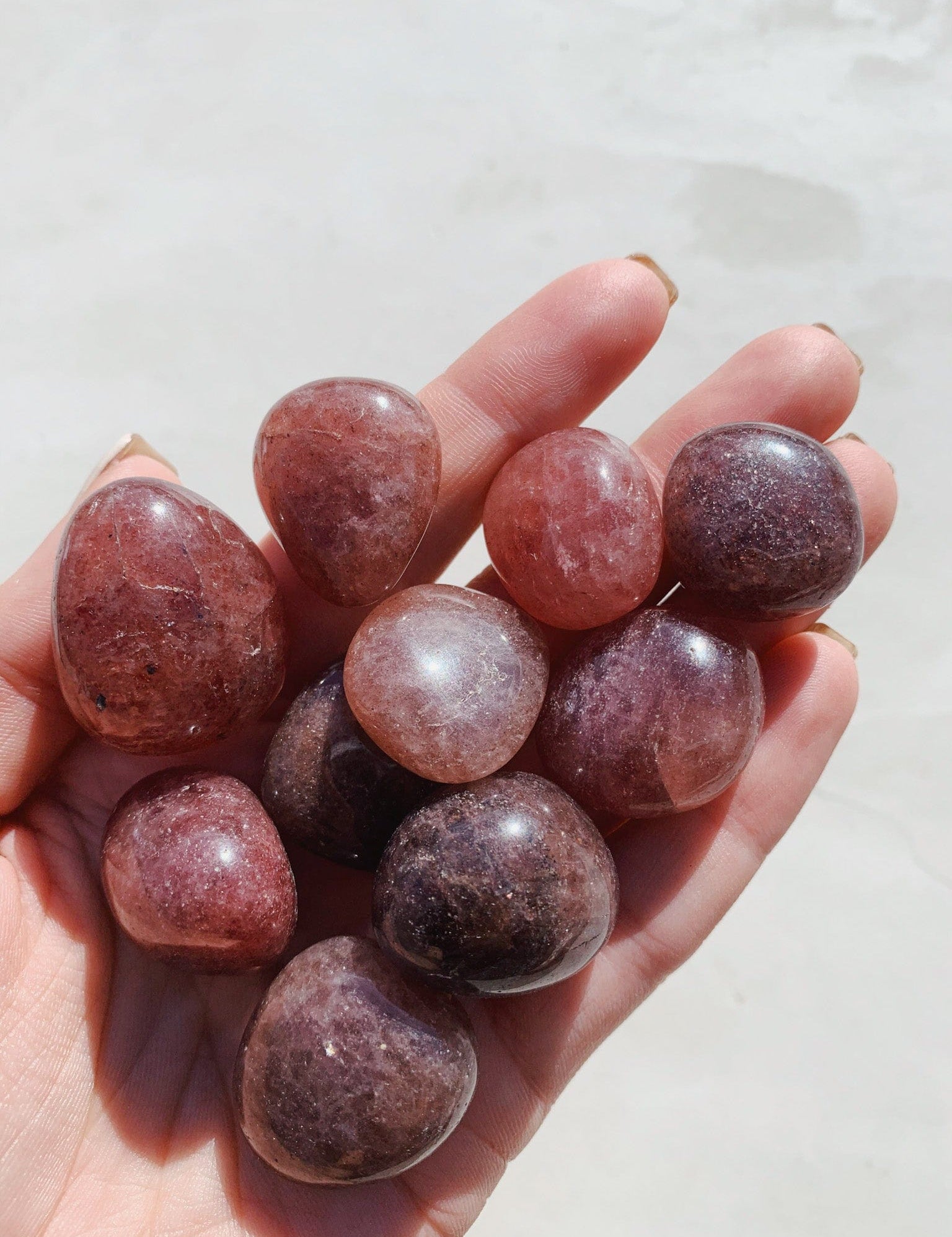 Strawberry Quartz Tumble - Gratitude/Love cleanse & co.