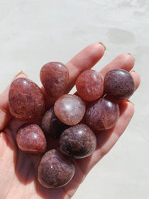 Strawberry Quartz Tumble - Gratitude/Love cleanse & co.