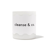Wavy Candle - White candle Australian Natives cleanse & co.