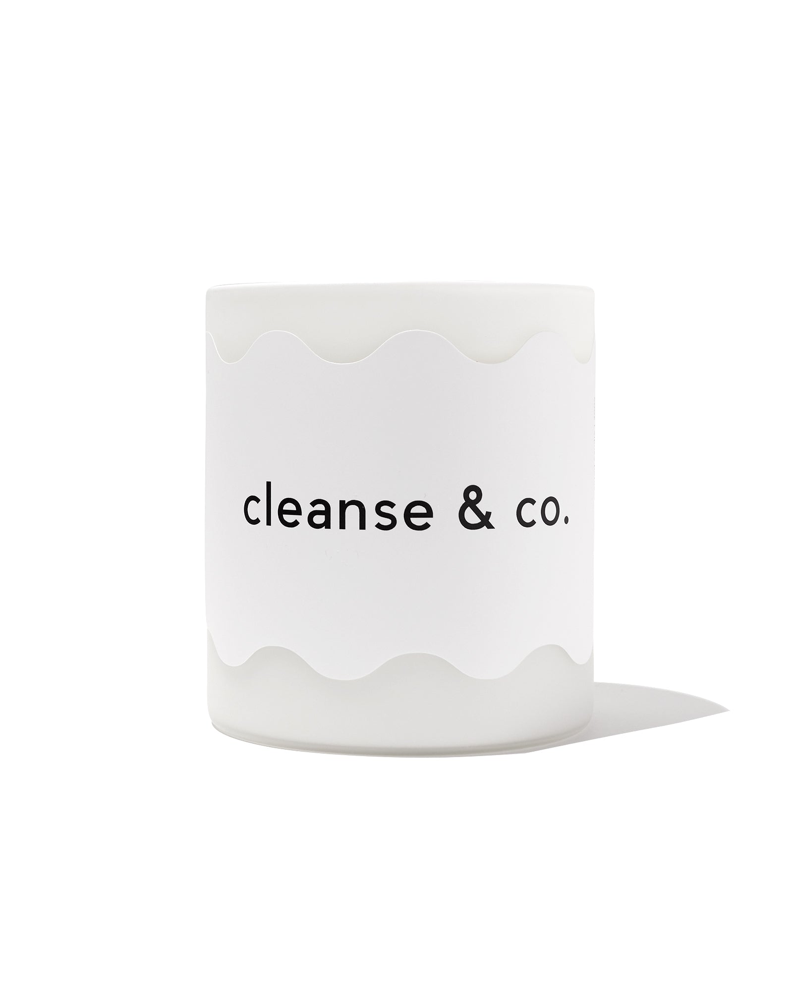 Wavy Candle - White candle Australian Natives cleanse & co.