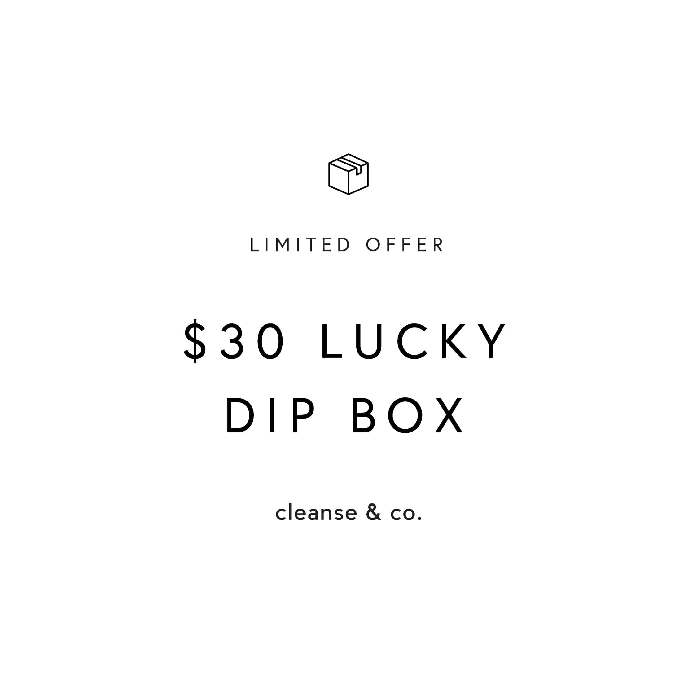 $30 Lucky Dip Box bundle cleanse & co.