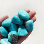 Cleanse & Co. African Amazonite. Ethically Sourced Tumbled Crystal.