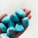 Cleanse & Co. African Amazonite. Ethically Sourced Tumbled Crystal.