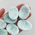 CLEANSE & CO. Amazonite Crystal Worry Stone. Ethically Sourced Crystals.