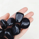 CLEANSE & CO. Black Obsidian. Ethically Sourced Tumbled Crystal.