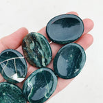 Cleanse & Co. Bloodstone Crystal Worry Stone. Ethically Sourced Crystals.