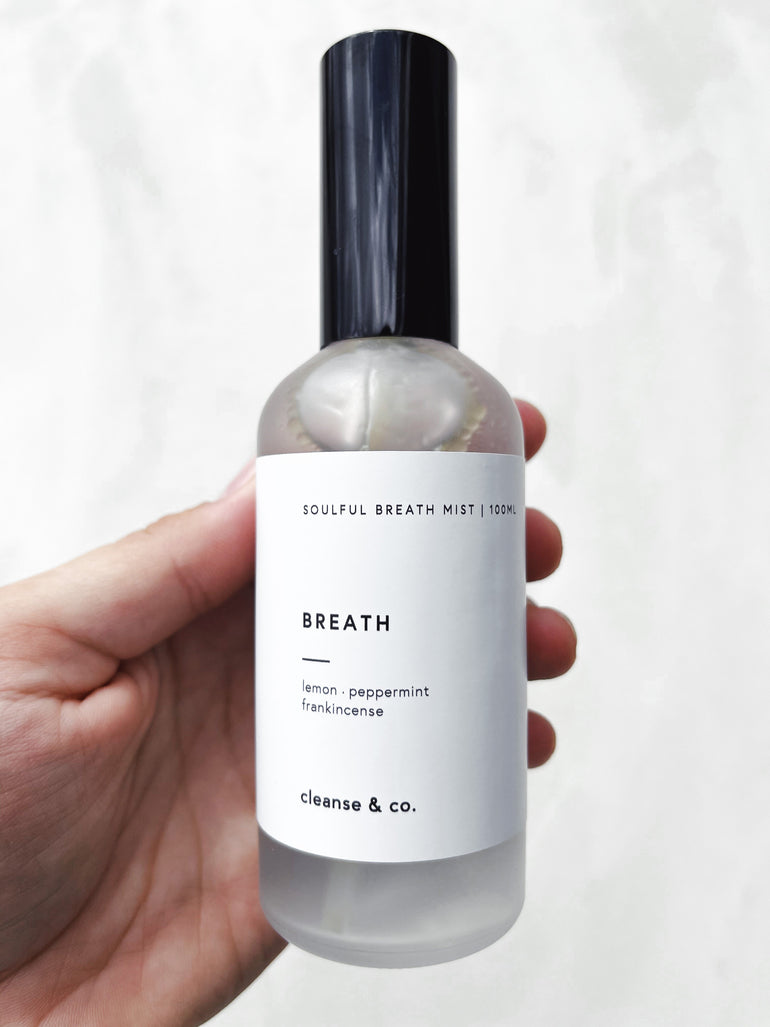 Cleanse & Co. Breath Mist. Soulful Range. Essential Oil Blend.