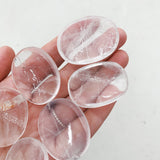 Cleanse & Co. Clear Quartz Crystal Worry Stone. Ethically Sourced Crystals.