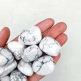 CLEANSE & CO. Howlite. Ethically Sourced Tumbled Crystal.