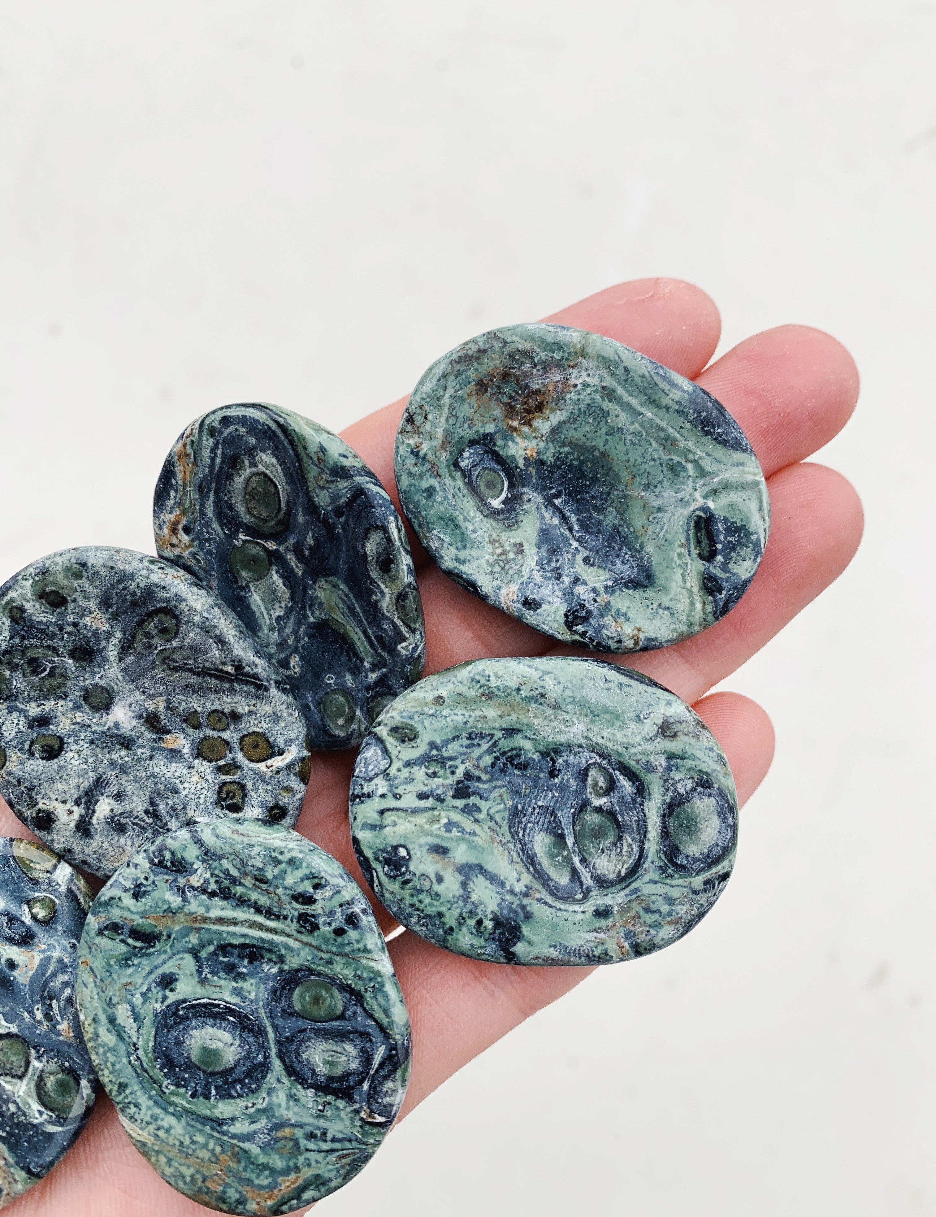 Cleanse & Co. Kambaba Jasper Crystal Worry Stone. Ethically Sourced Crystals.