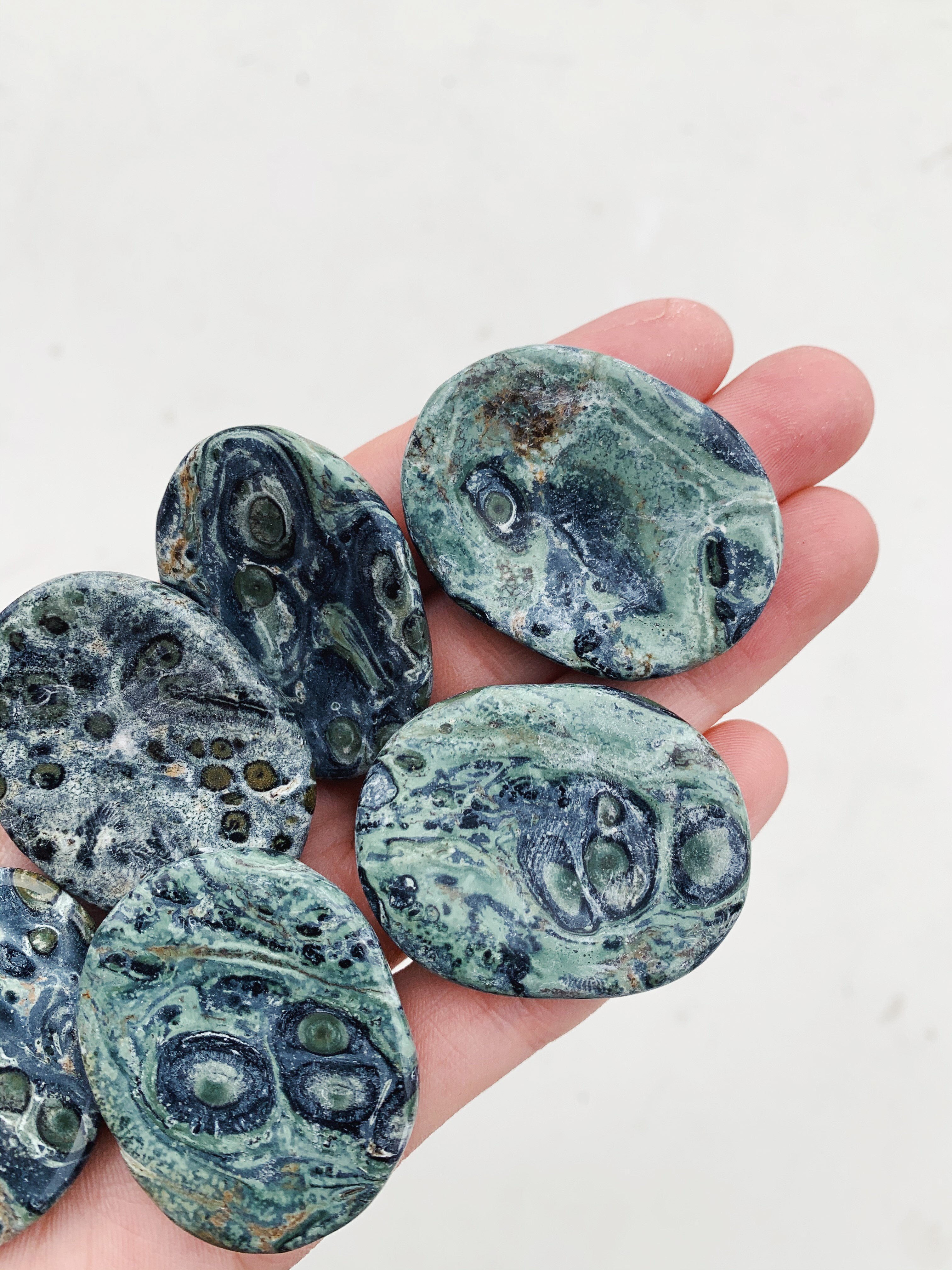 Cleanse & Co. Kambaba Jasper Crystal Worry Stone. Ethically Sourced Crystals.
