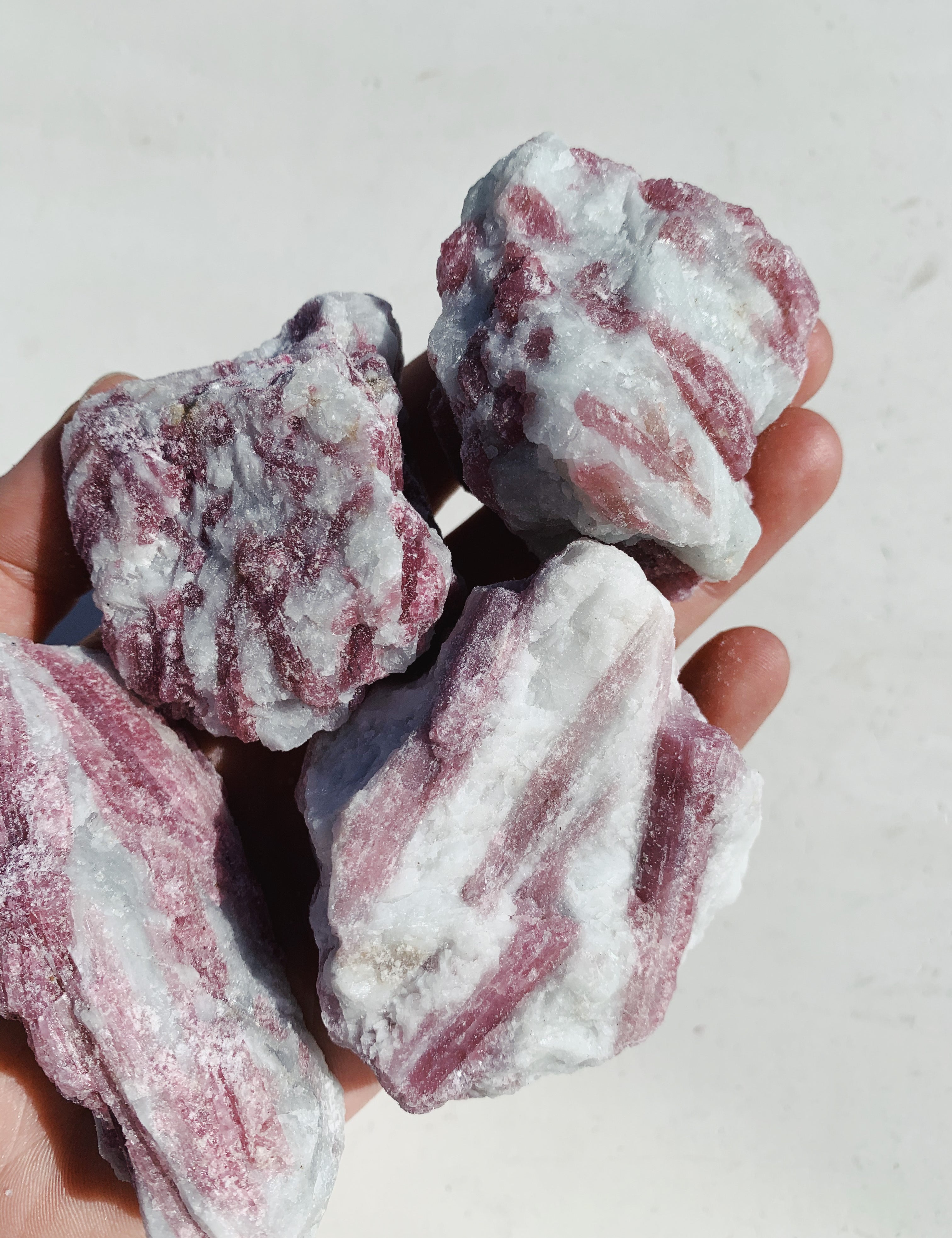 Cleanse & Co. Large Raw Pink Tourmaline. Ethically Sourced Raw Crystals.
