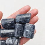 CLEANSE & CO. Larvikite. Ethically Sourced Tumbled Crystal.