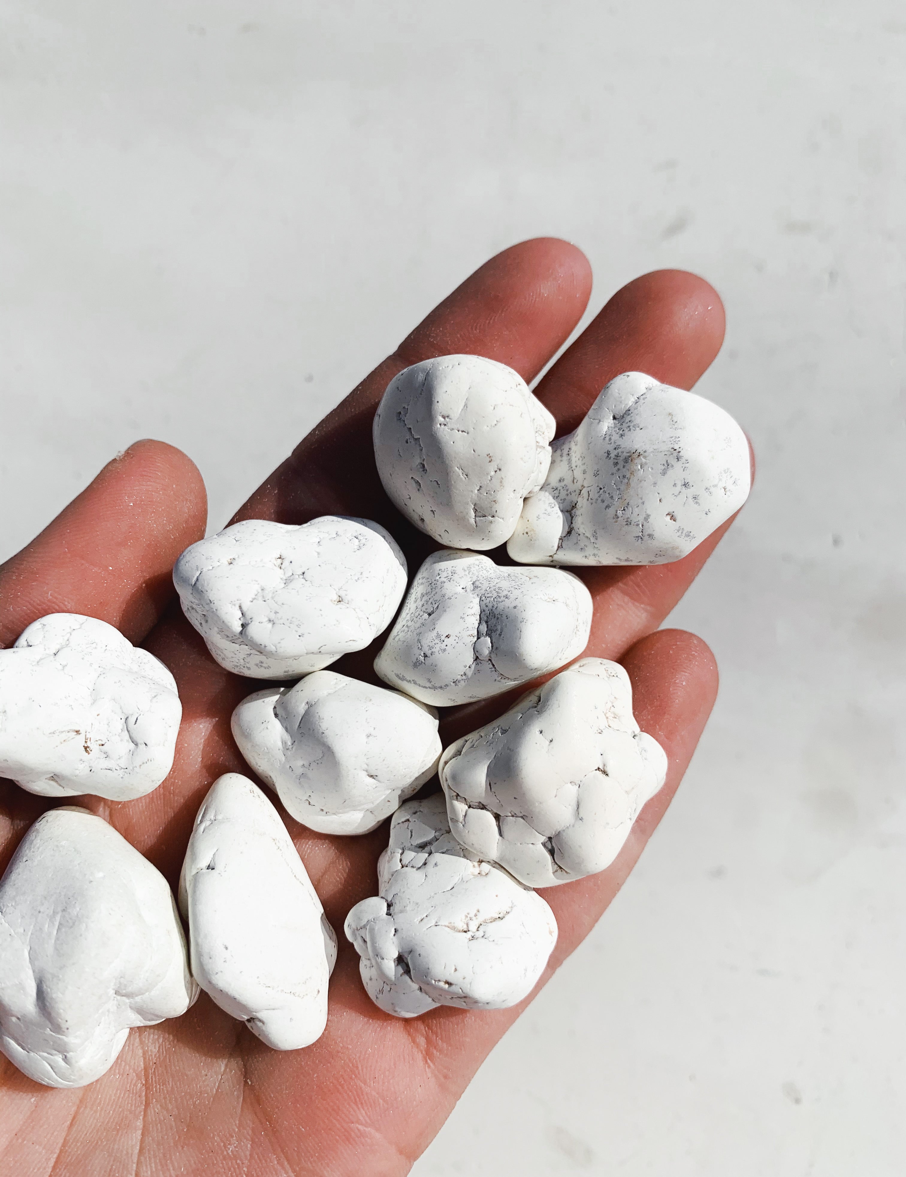 Cleanse & Co. Magnesite Tumble Crystal. Ethically Sourced Tumbled Crystals