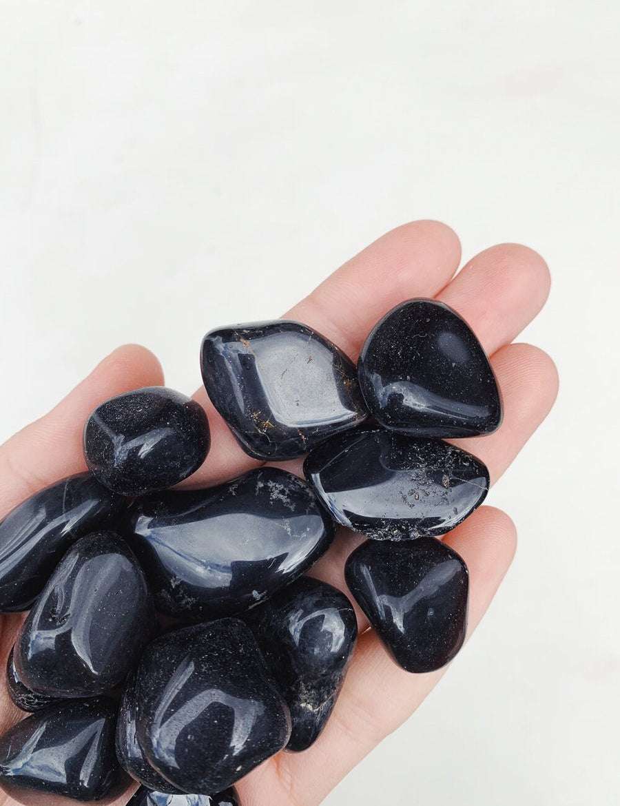 CLEANSE & CO. Onyx. Ethically Sourced Tumbled Crystal.