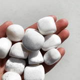 CLEANSE & CO. Scolecite. Ethically Sourced Tumbled Crystal.