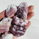 Cleanse & Co. Small Raw Pink Tourmaline. Ethically Sourced Raw Crystals.