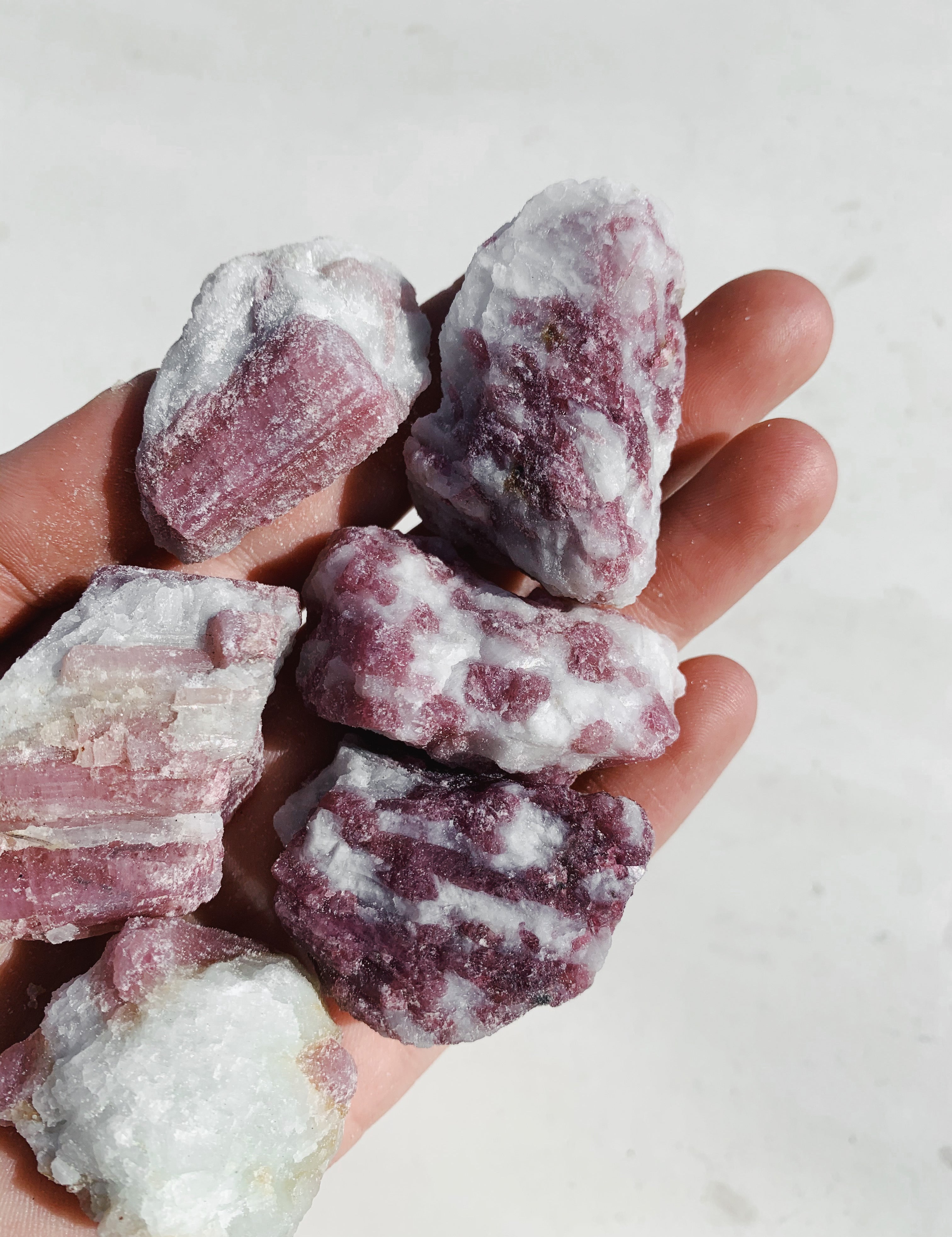 Cleanse & Co. Small Raw Pink Tourmaline. Ethically Sourced Raw Crystals.