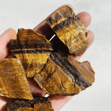 Cleanse & Co. Small Raw Tigers Eye. Ethically Sourced Raw Crystals.