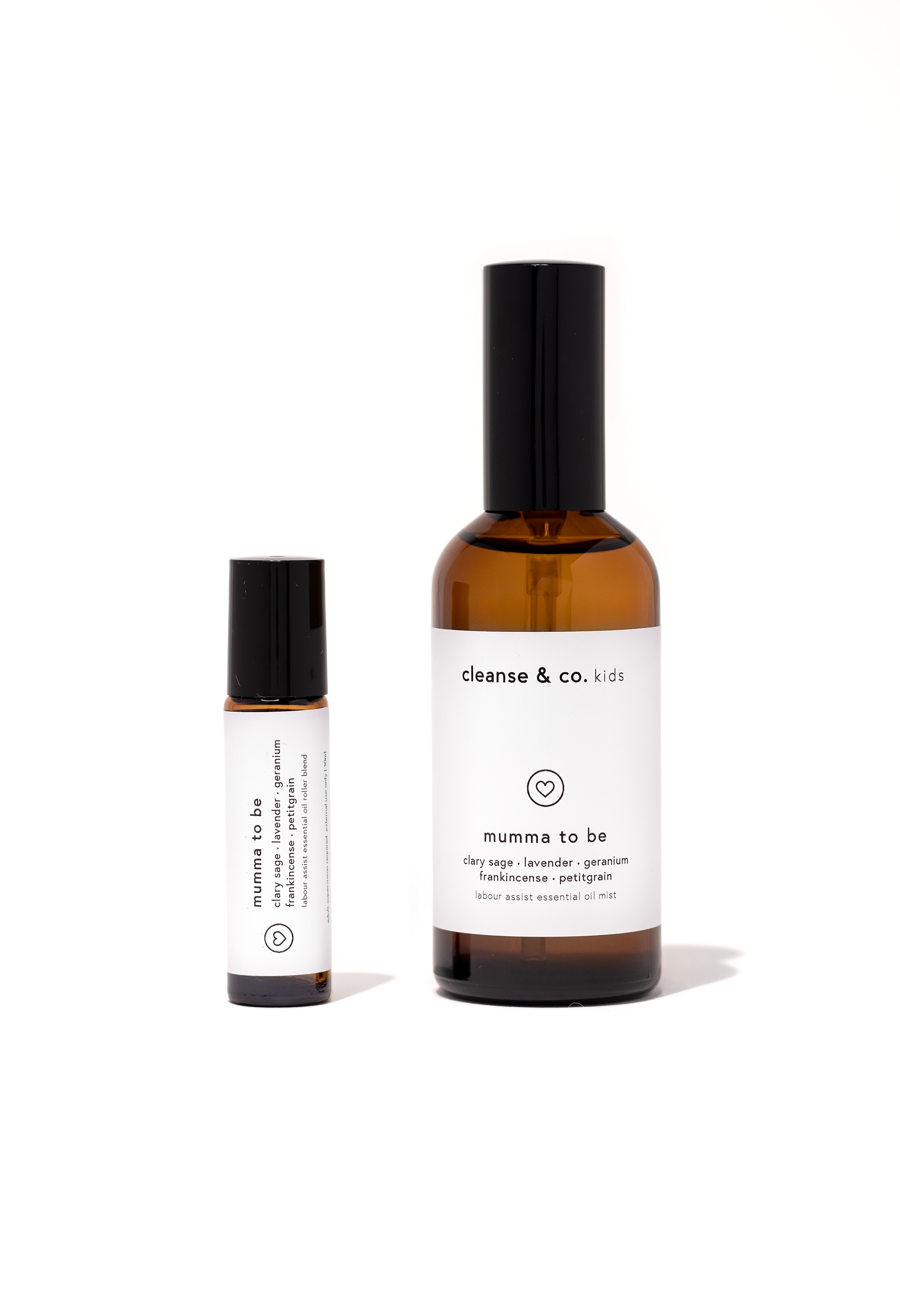 Cleanse & Co. Mumma & Kids Blend. Mumma To Be. Labour Assist Essential Oil Blend.