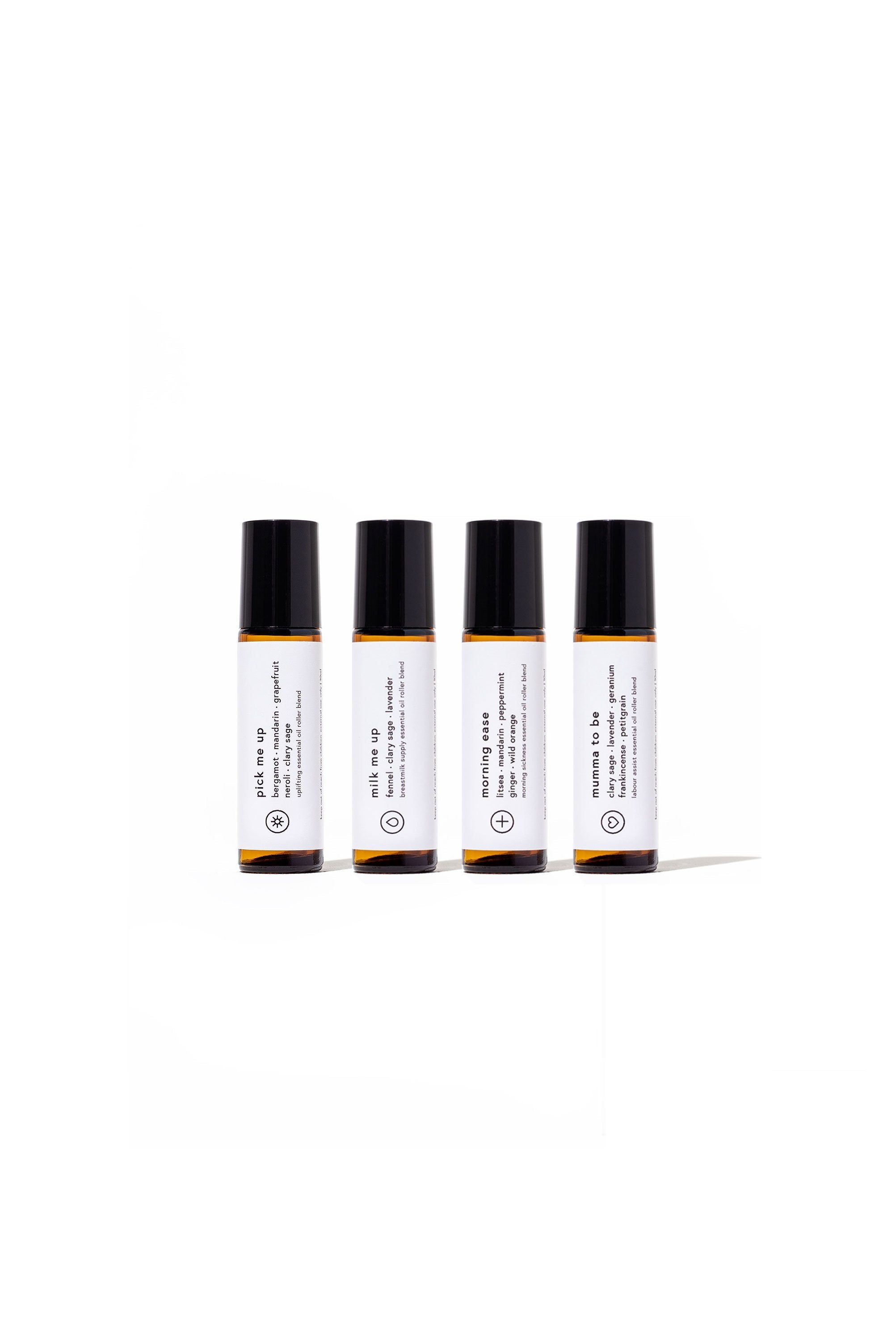 Cleanse & Co. Mumma & Kids Blends. Mum Essential Oil Blend Collection Rollers.