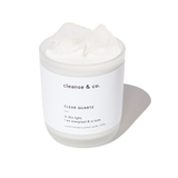 Clear Quartz Intention Crystal Candle - energised & in tune