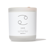 Cancer Zodiac Crystal Candle