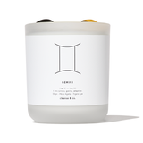 Gemini Zodiac Crystal Candle
