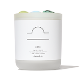 Libra Zodiac Crystal Candle